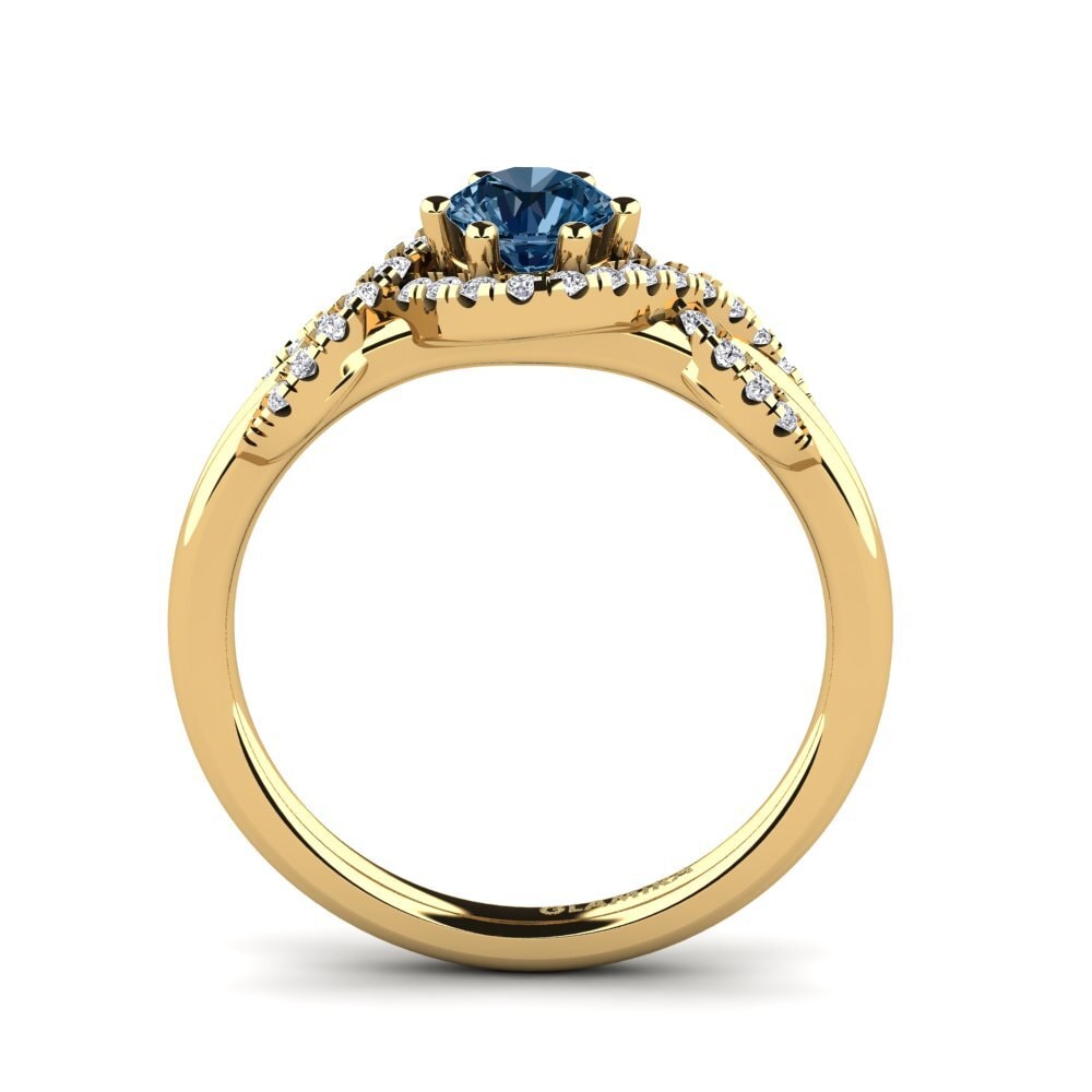 Blue Diamond Engagement Ring Jilessa 0.5 crt
