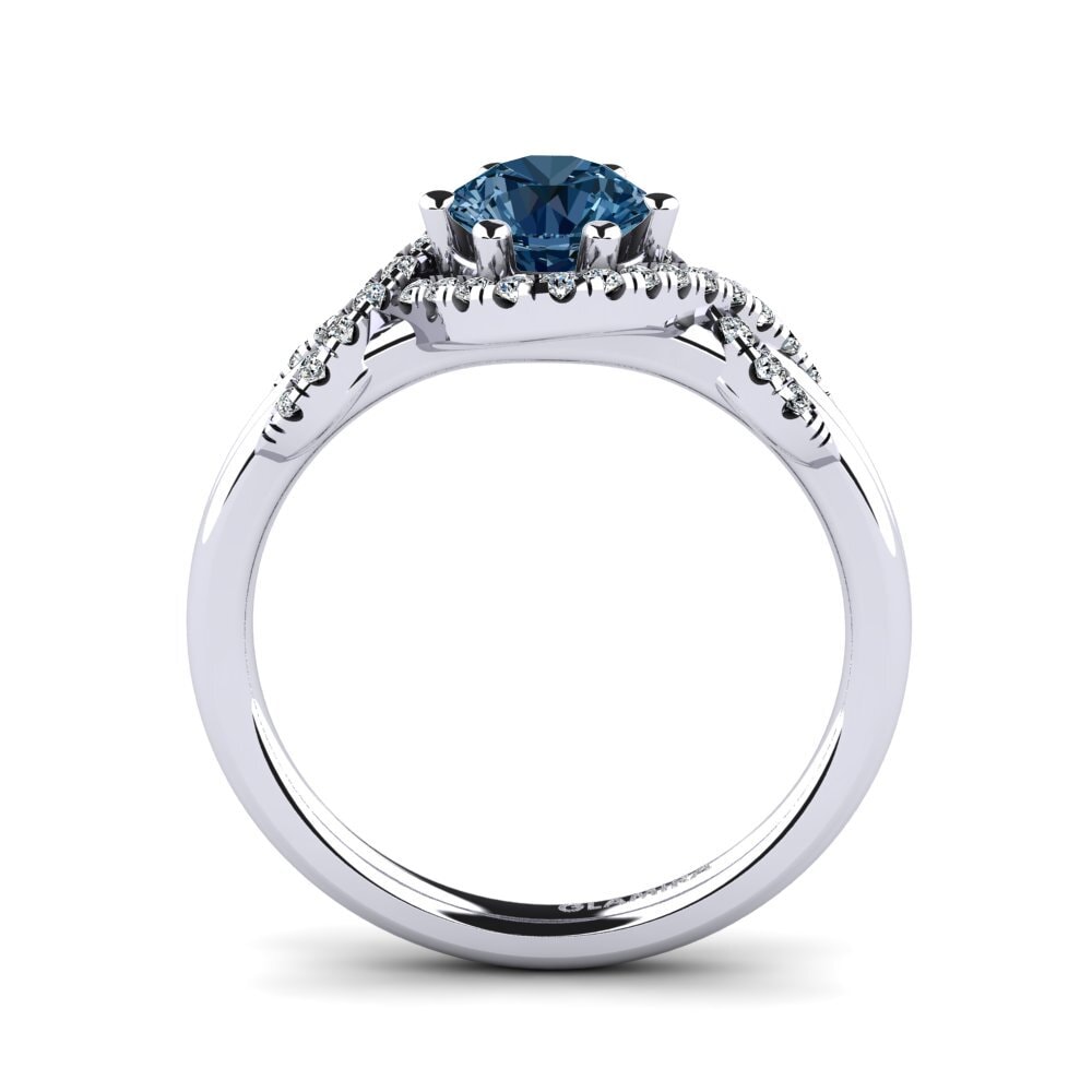 Blue Diamond Engagement Ring Jilessa 0.8 crt