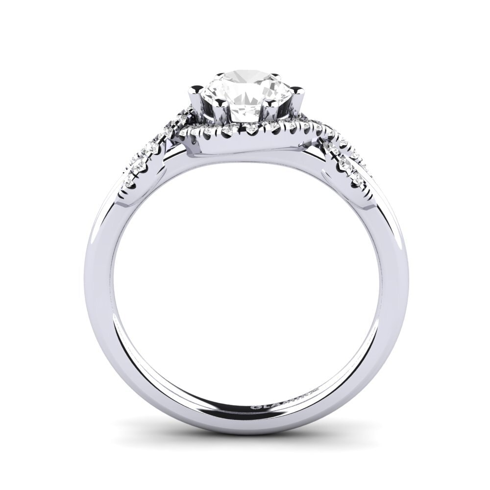 White sapphire Engagement Ring Jilessa 0.8 crt