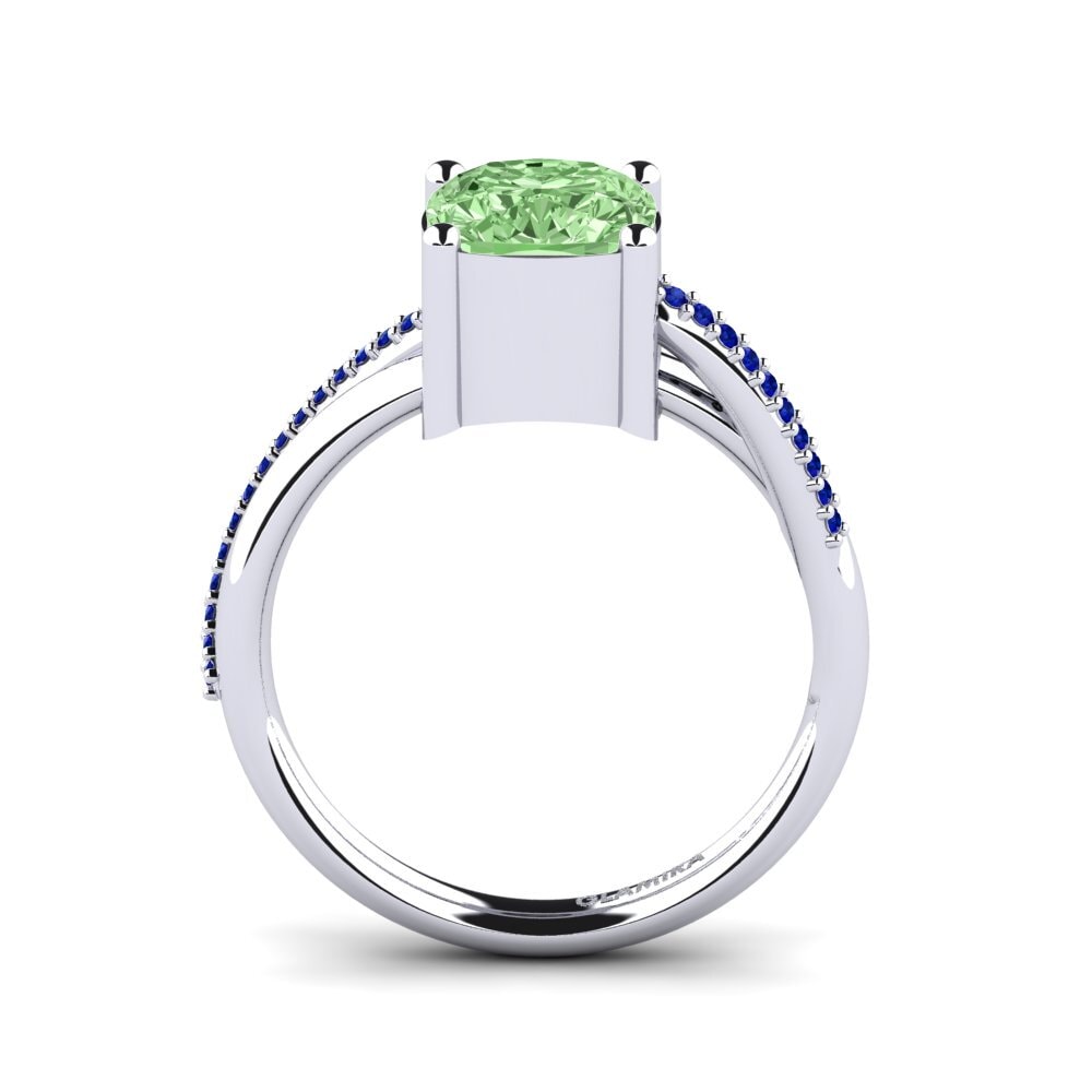Green Diamond Engagement Ring Jimena