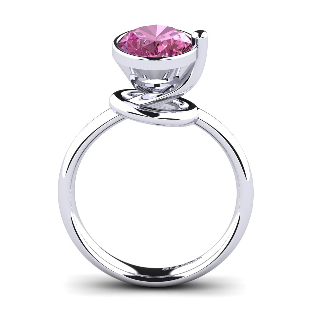 Topacio Rosa Anillo de compromiso Jindara