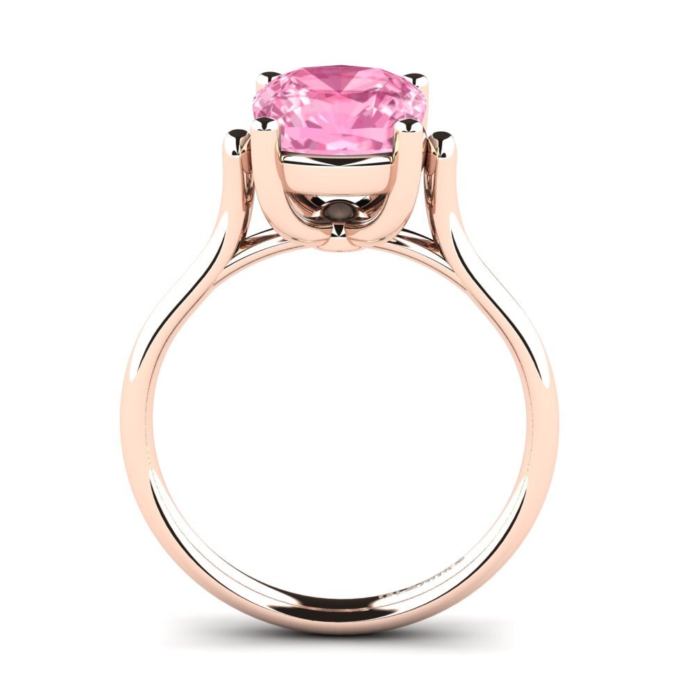 Zafiro Rosado Anillo de compromiso Jinella