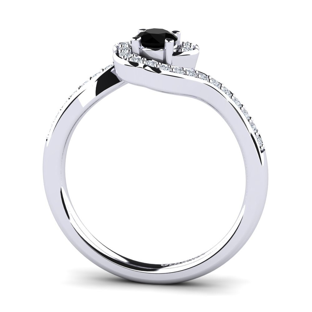 Black Onyx Engagement Ring Jocelyn