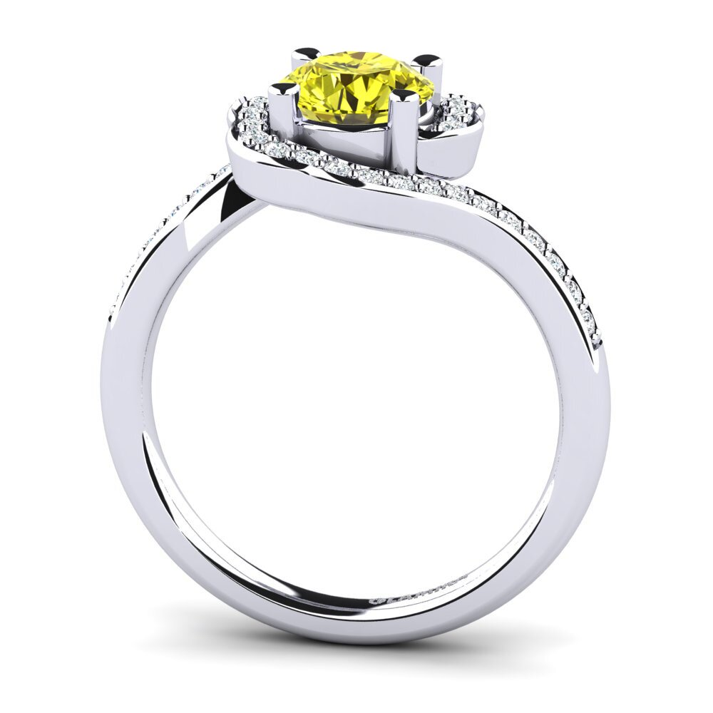 Yellow Diamond Engagement Ring Jocelyn 1.0 crt