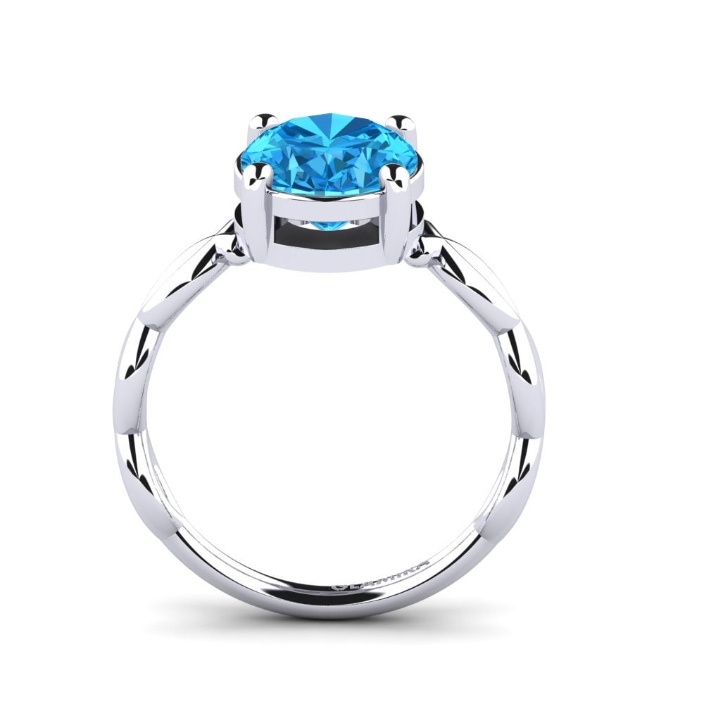 Blue Topaz Engagement Ring Johnika