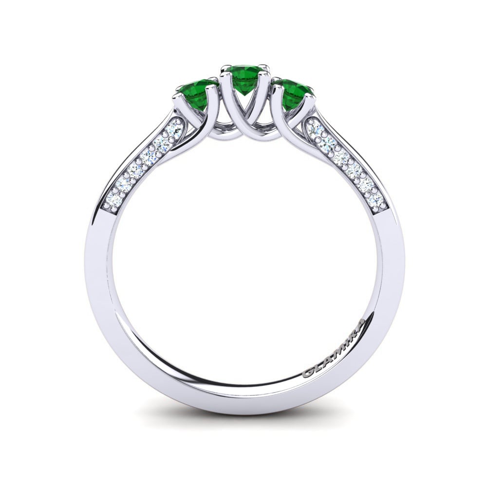 Zircônia Verde Anel de Noivado Jolanka