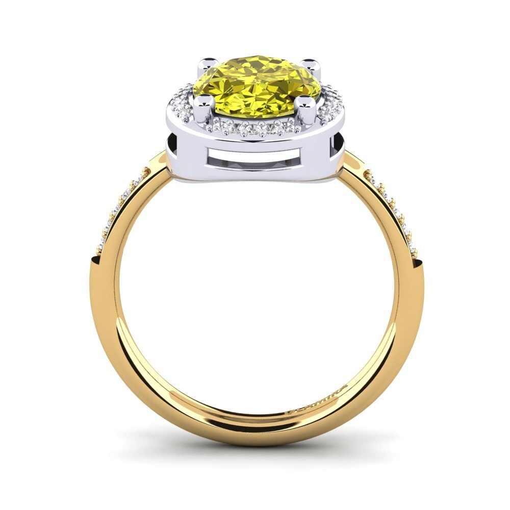 14ct Yellow / White Gold Engagement Ring Jolecia