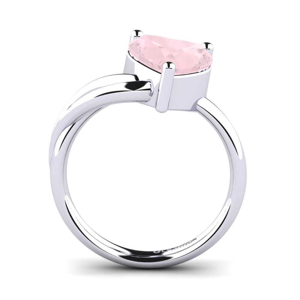 Cuarzo rosa Anillo de compromiso Jolene