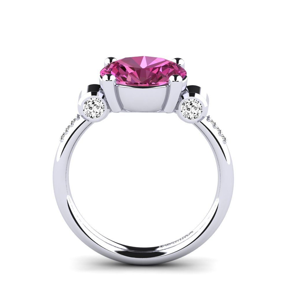 Pink Topaz Engagement Ring Jolivette