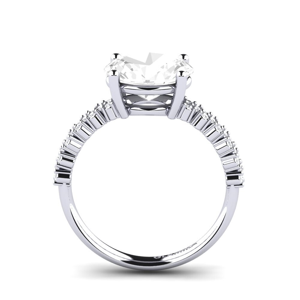 9k White Gold White Topaz Engagement Ring Jolyssa