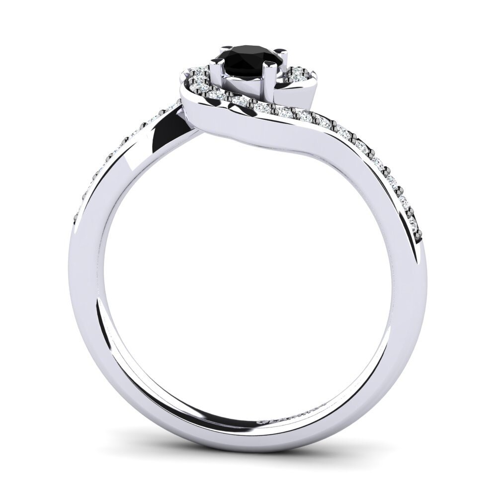 Black Diamond Engagement Ring Jonna 0.25 crt