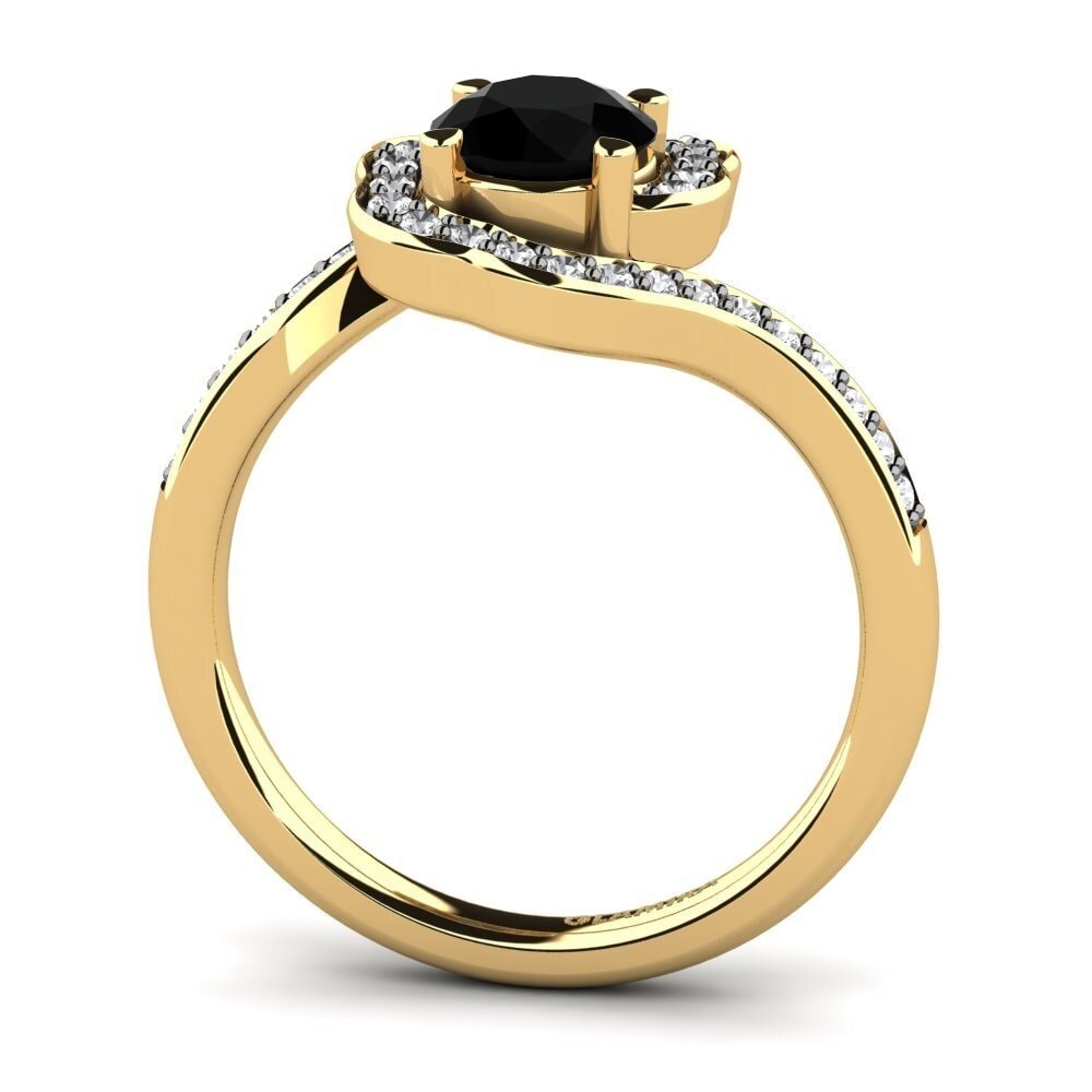 Black Diamond Engagement Ring Jonna 0.8 crt