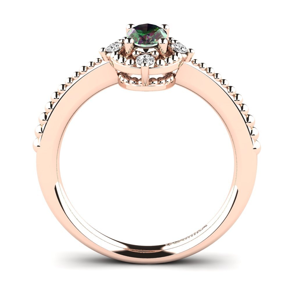 Topacio Místico Anillo de compromiso Jonquil