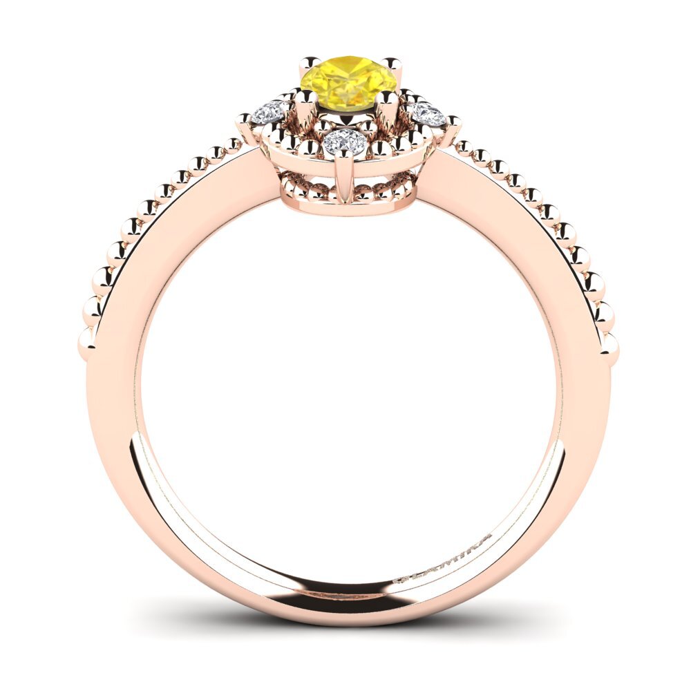 Yellow Sapphire Engagement Ring Jonquil