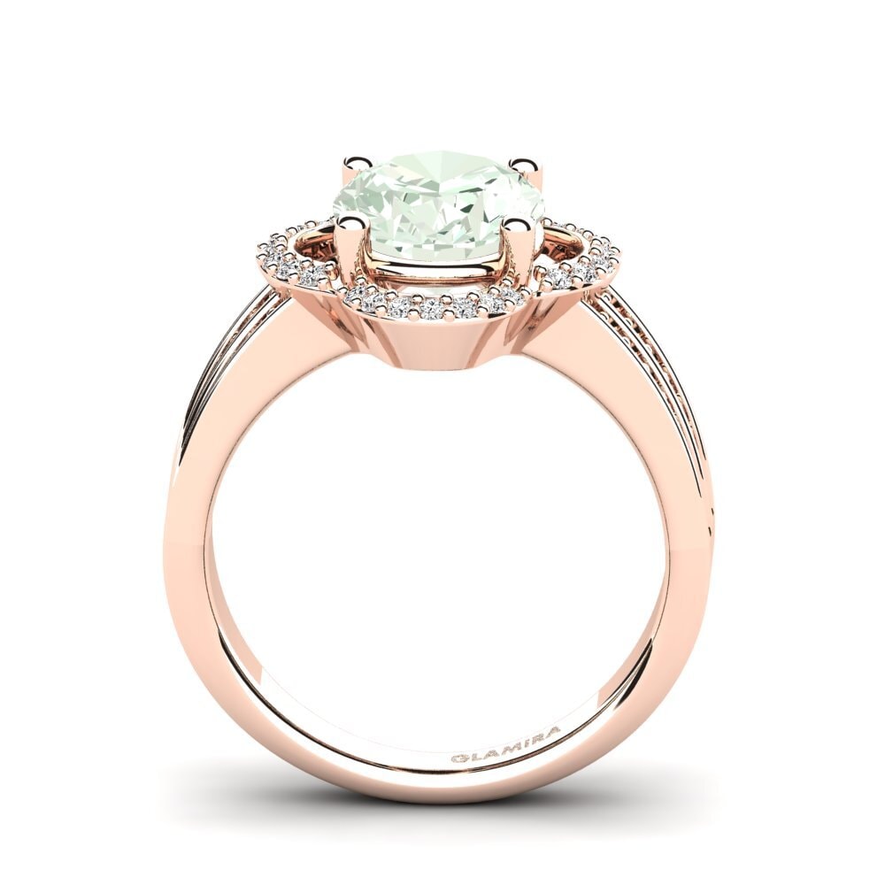 Amatista verde Anillo de compromiso Joretta