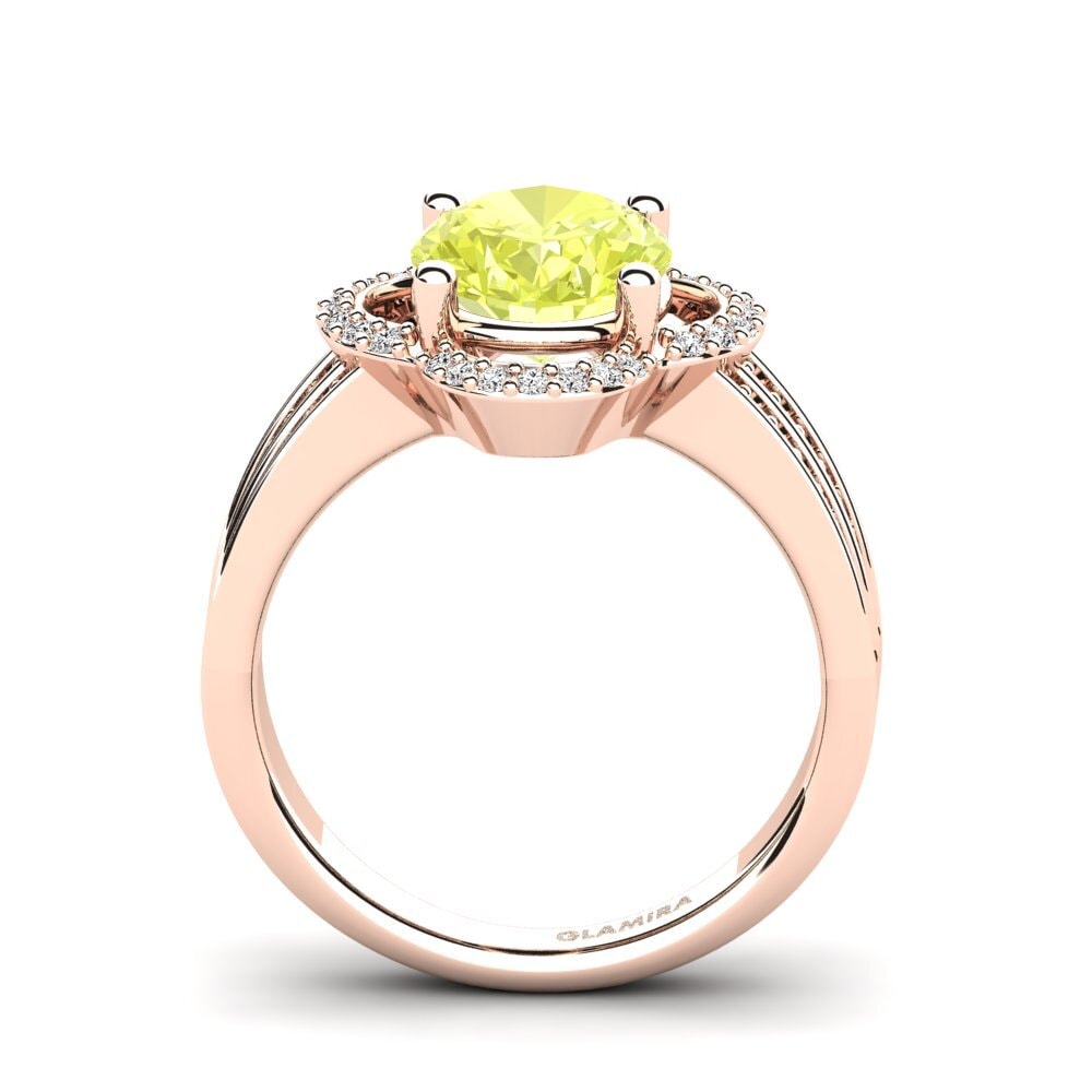 Lemon Quartz Engagement Ring Joretta