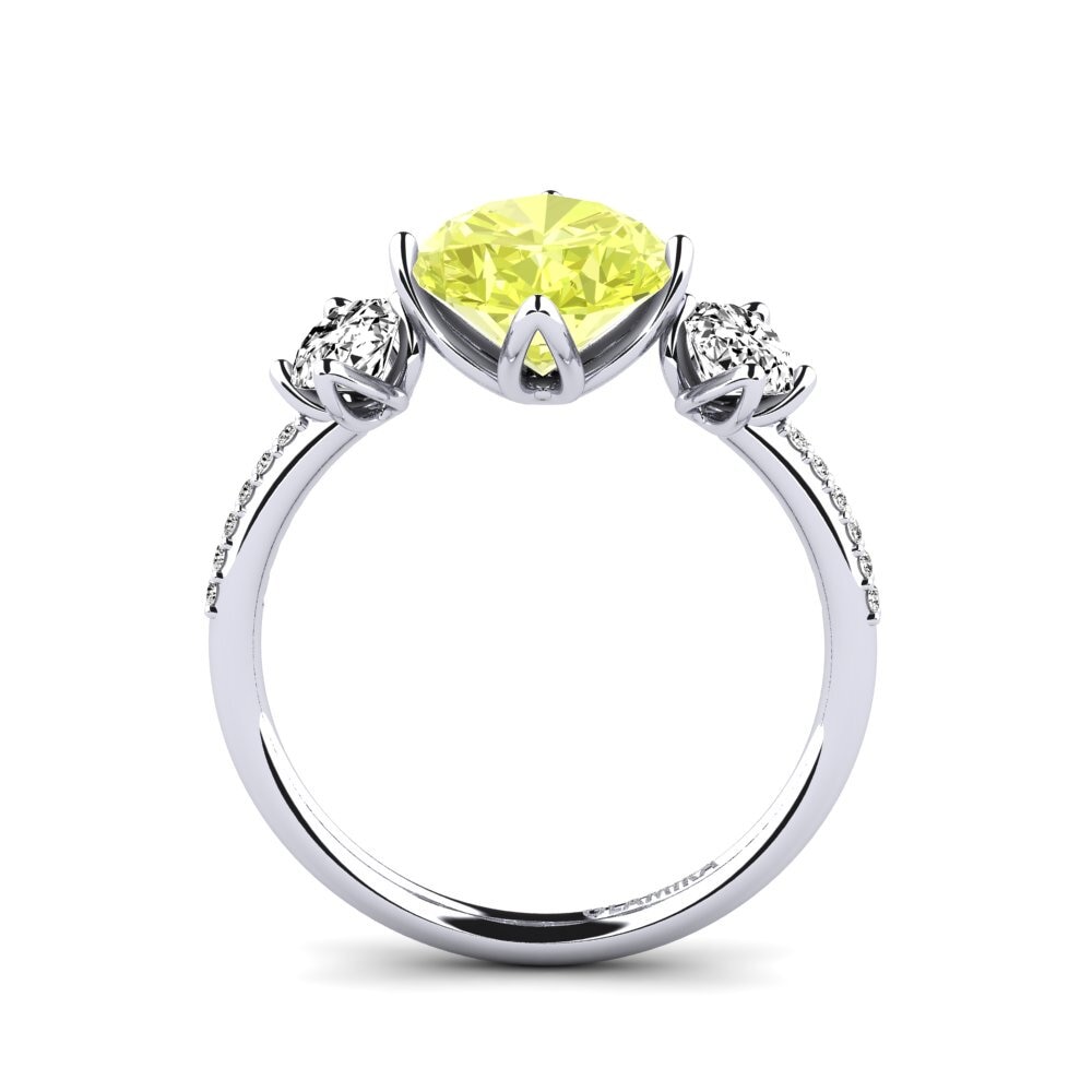 Lemon Quartz Engagement Ring Jovelle