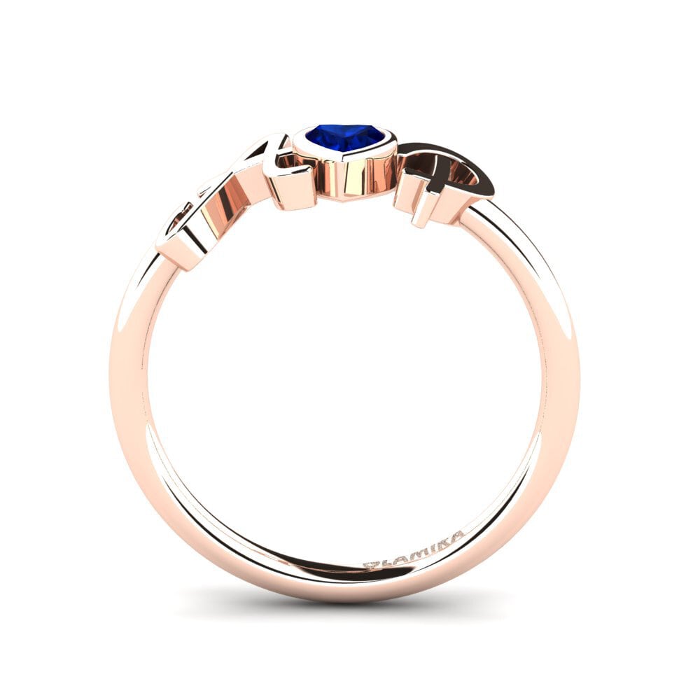 14ct Rose Gold Sapphire Ring Julee