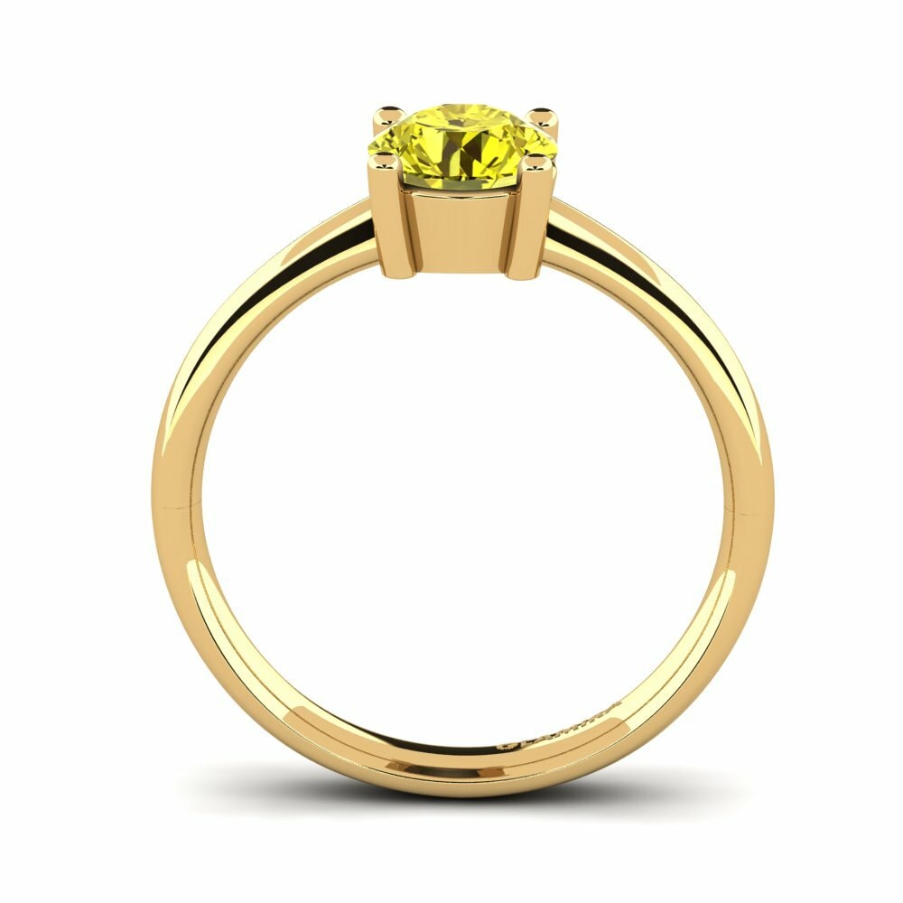 Anello di fidanzamento Julia 1.0 crt Oro Giallo 585