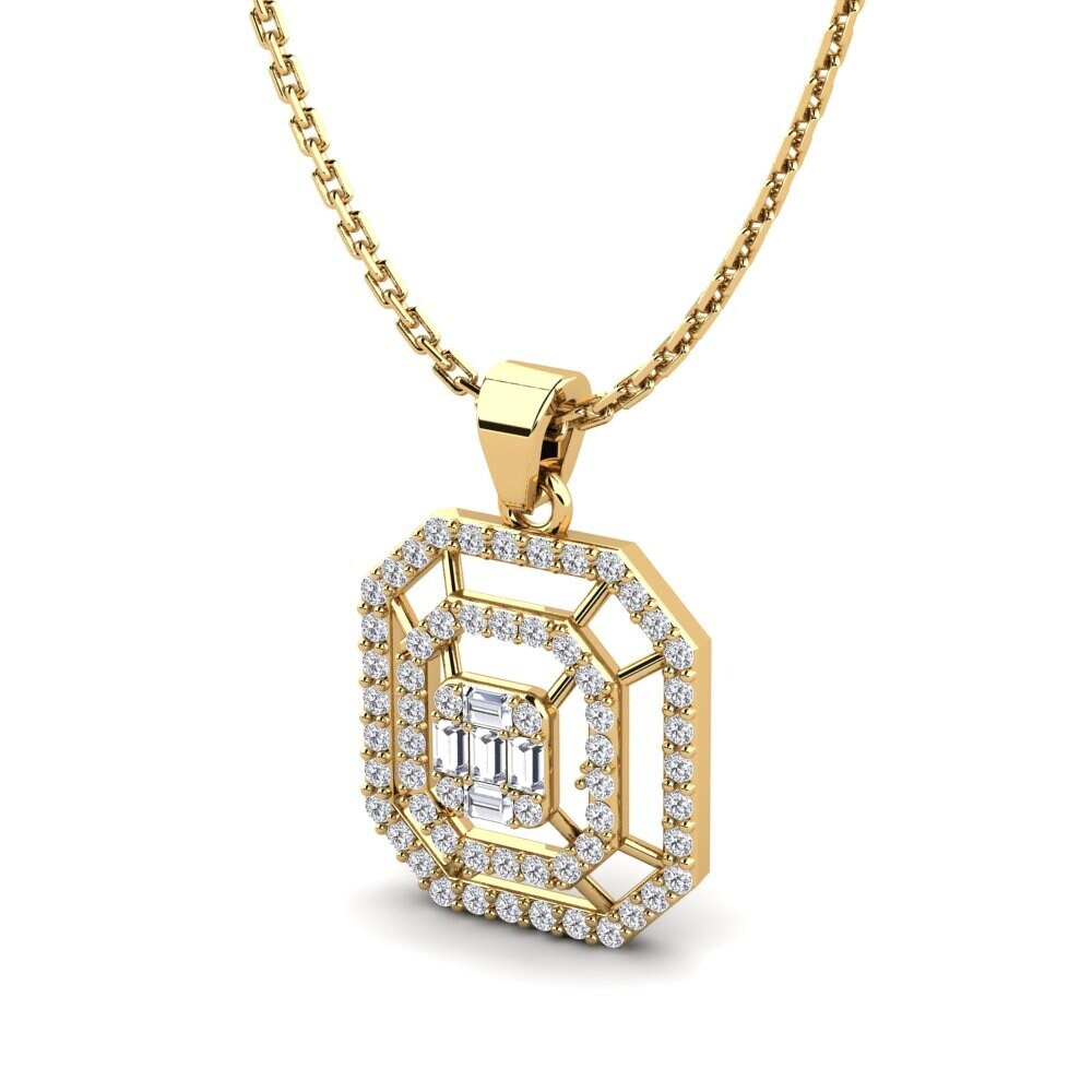 Ciondolo a forma di mano di Hamsa in moissanite ghiacciata, argento sterling 925, finitura in oro 14k