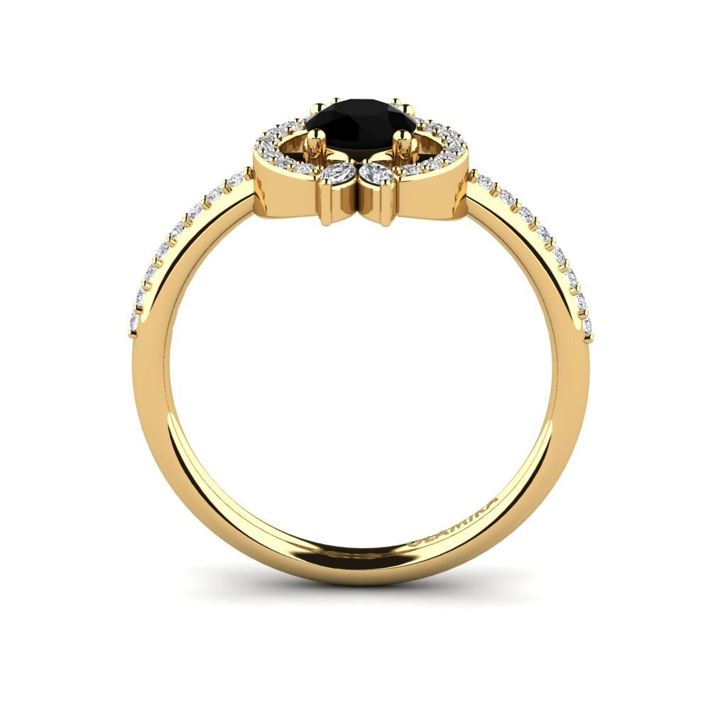 Black Diamond Engagement Ring Junte
