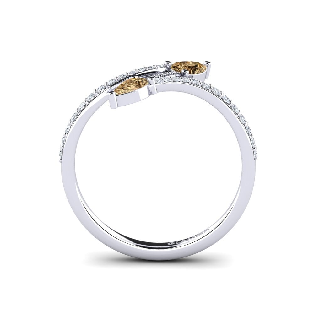Diamante café Anillo Justino