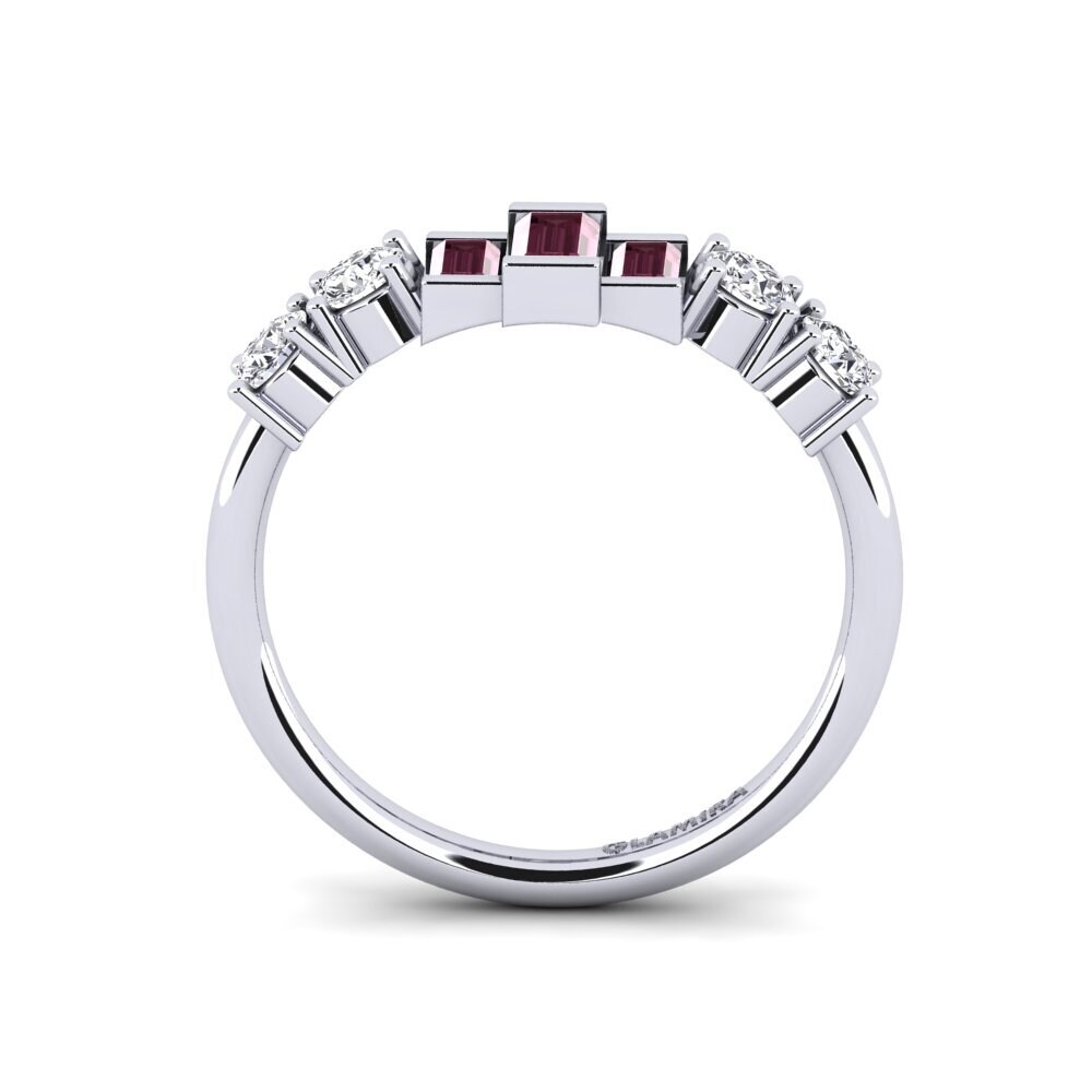 Rhodolite Garnet Engagement Ring Kaffir