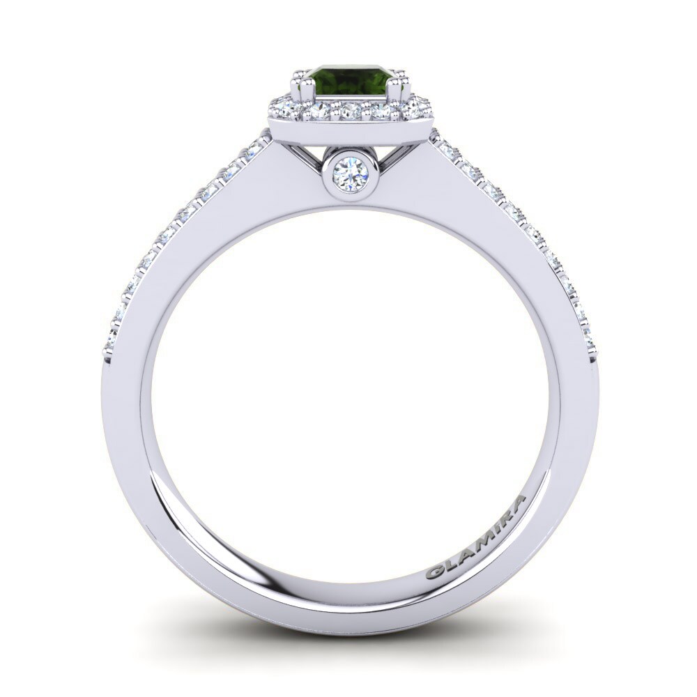 Green Tourmaline Engagement Ring Kailey