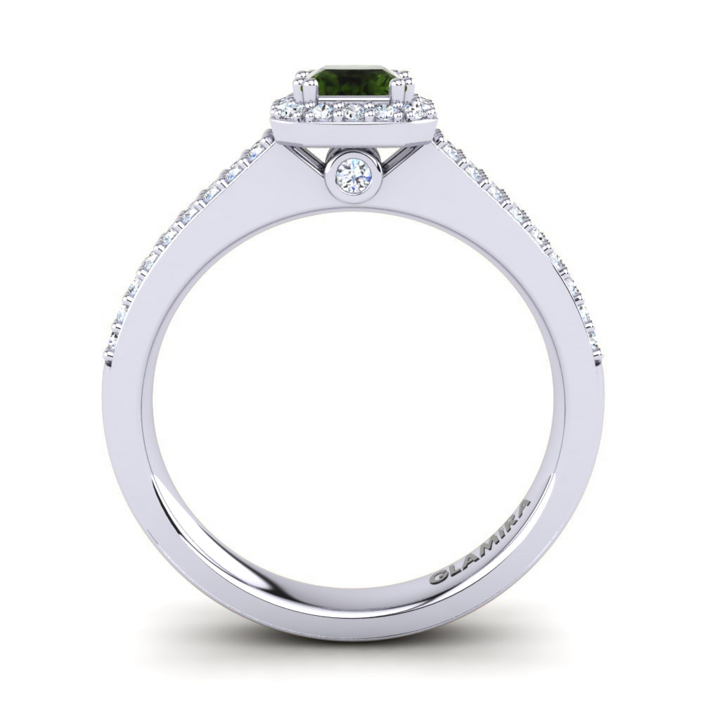 Green Tourmaline Engagement Ring Kailey