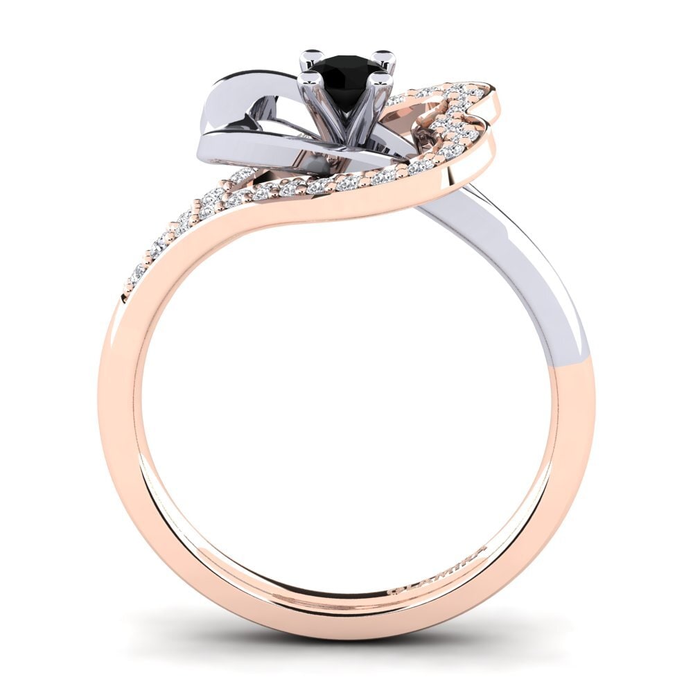 Black Diamond Engagement Ring Kailyn 0.16 crt