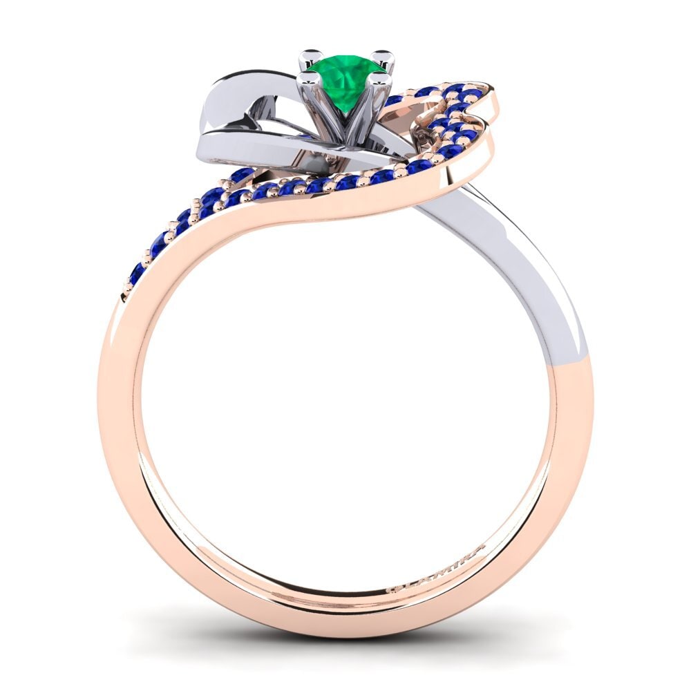 Emerald Engagement Ring Kailyn 0.16 crt