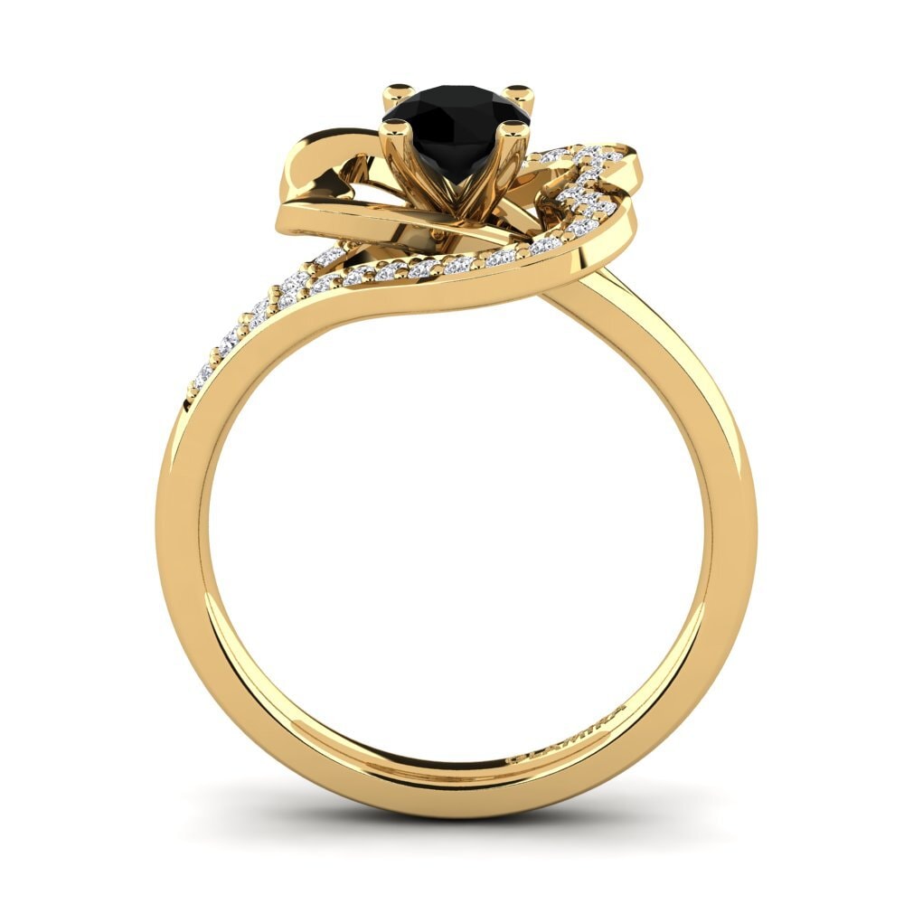 Black Diamond Engagement Ring Kailyn