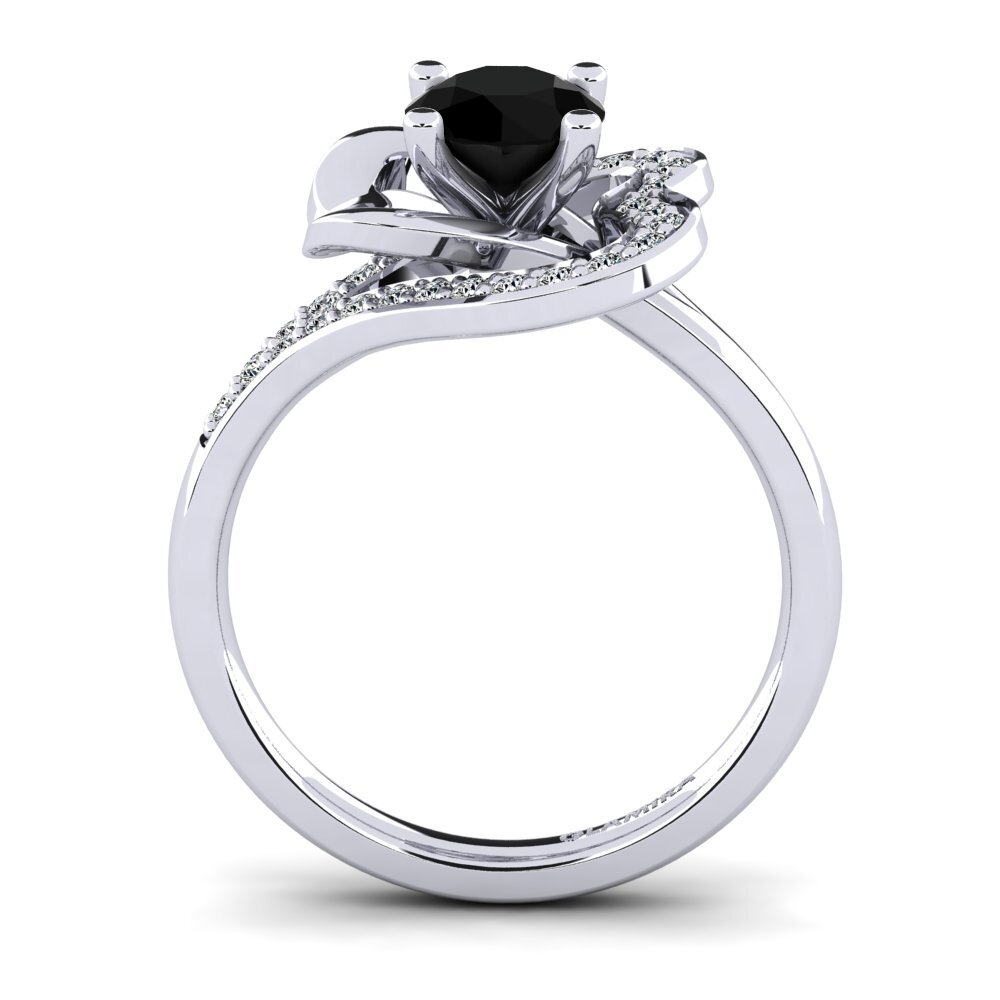 Black Diamond Engagement Ring Kailyn 0.8 crt