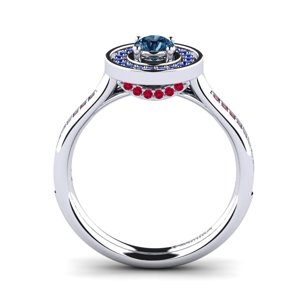 Blue Diamond Engagement Ring Kaisra