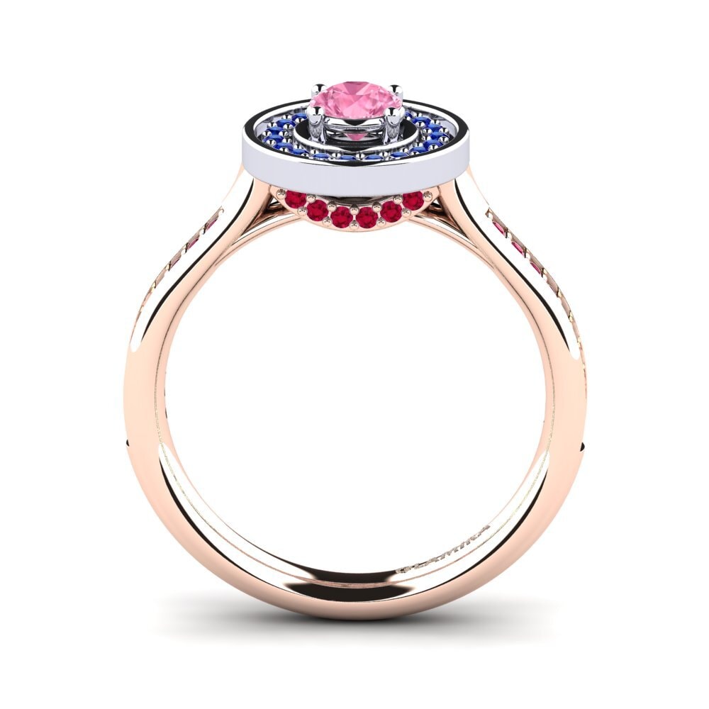 14k Rose & White Gold Engagement Ring Kaisra
