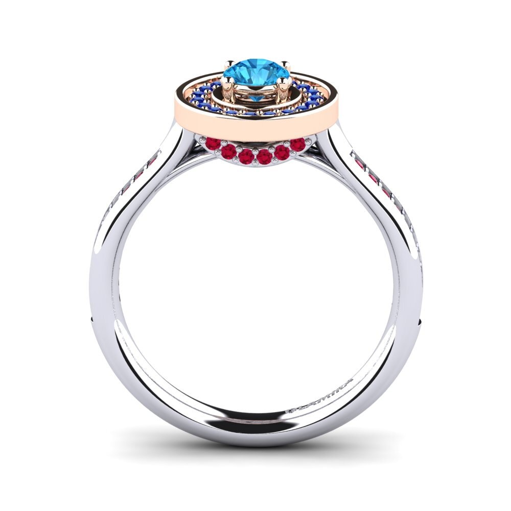 14k White & Rose Gold Engagement Ring Kaisra