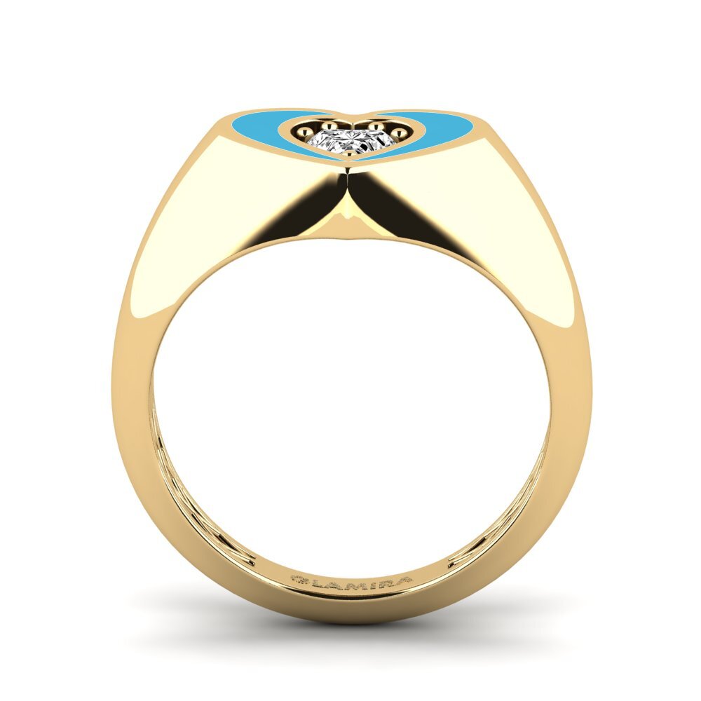 Moissanit Pinker Ring Kalbo