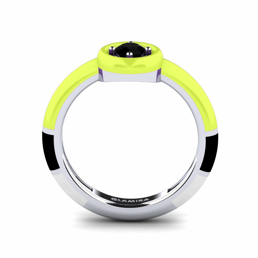 Onyx Noir Bague Kaliga