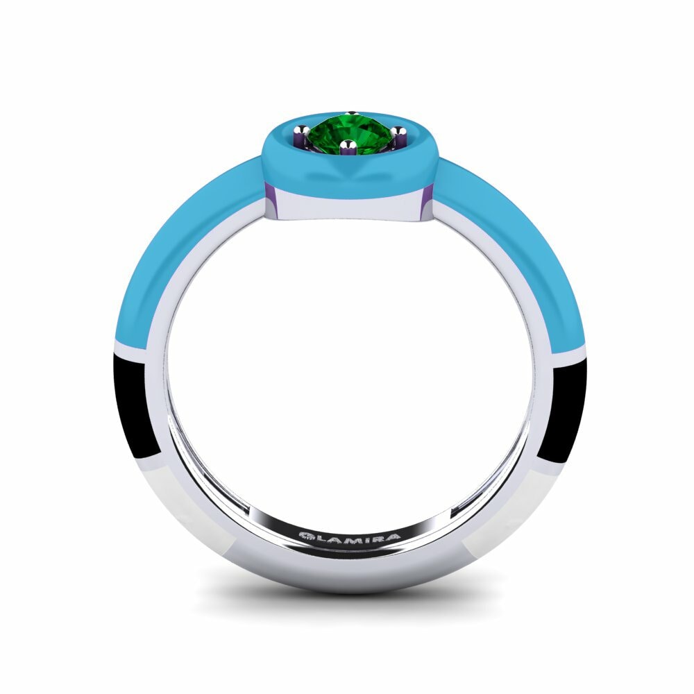 Zircone Vert Bague Kaliga
