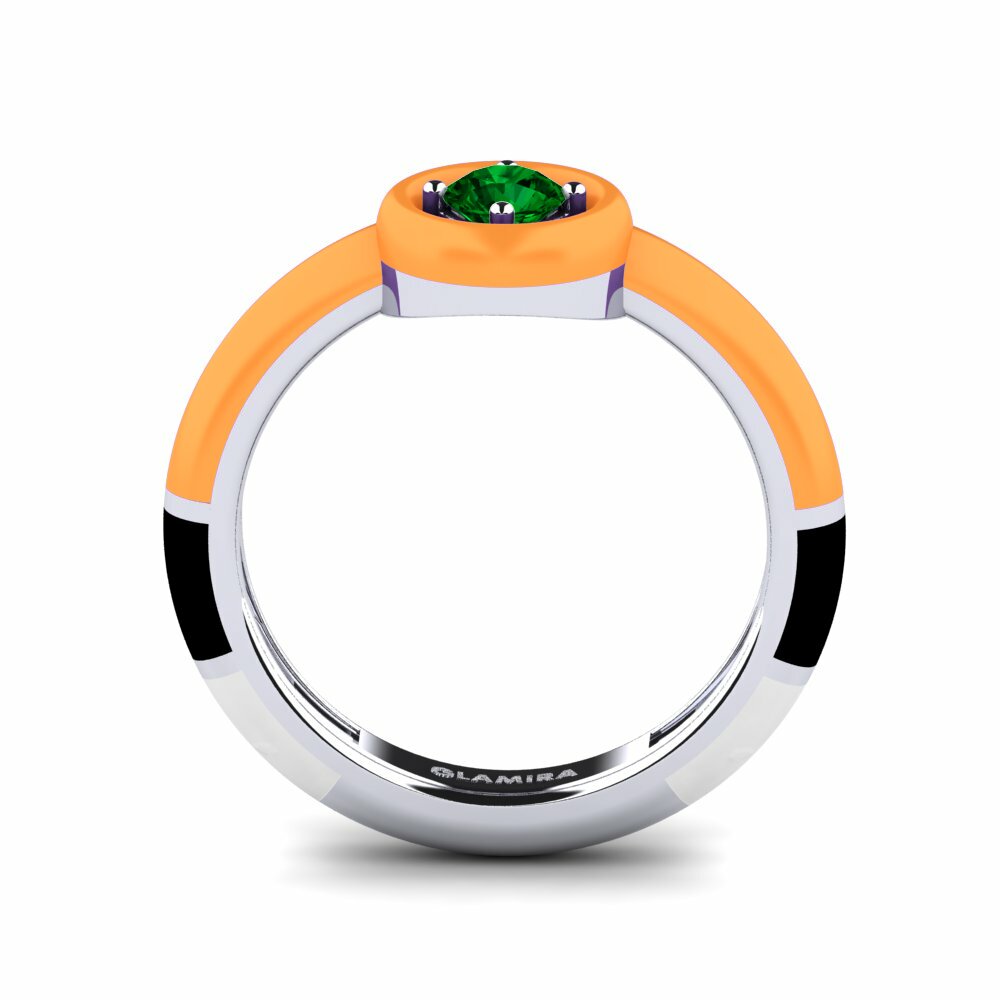 Zircone Vert Bague Kaliga