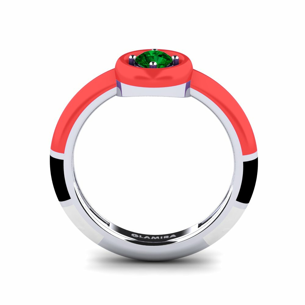Zircone Vert Bague Kaliga