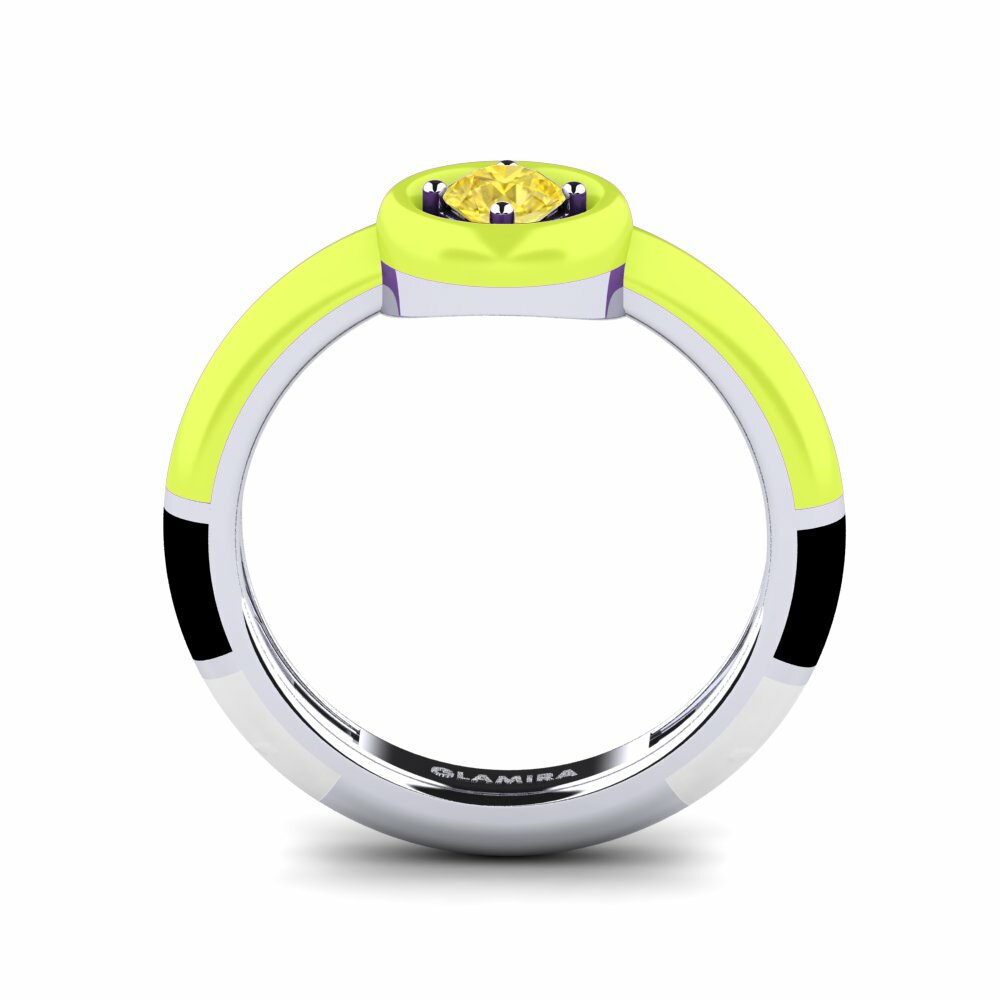 Saphir Jaune Bague Kaliga