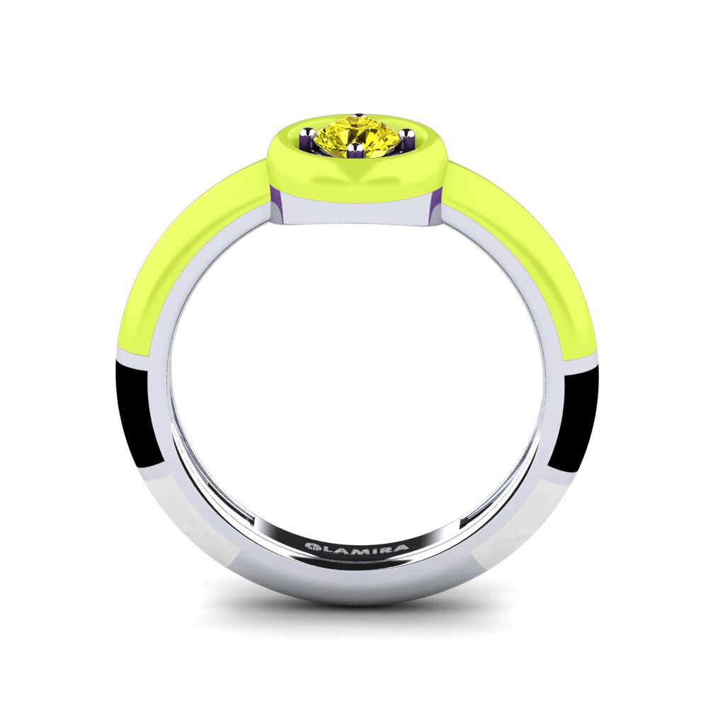 Diamant Jaune Bague Kaliga