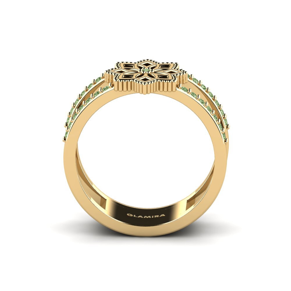 Diamante Verde Anel Kalulushi