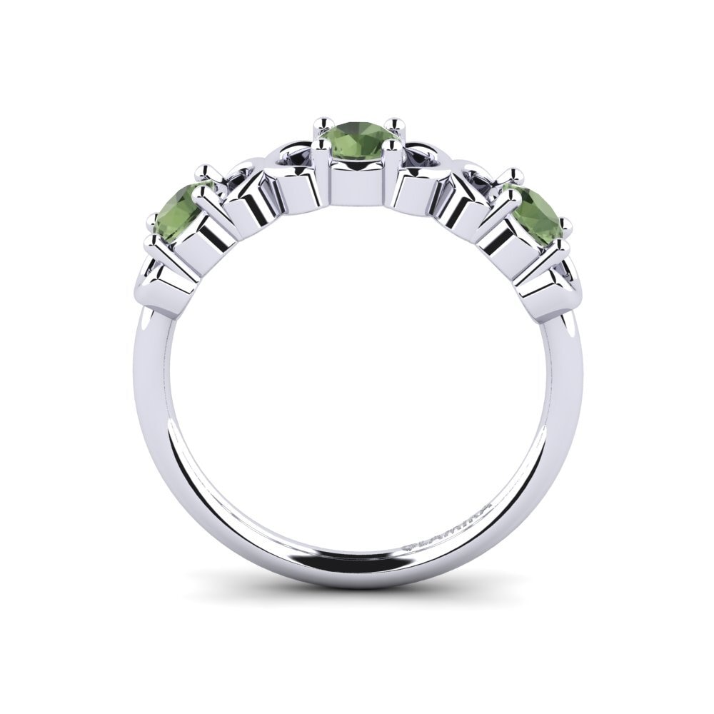Zafiro Verde Anillo de compromiso Kaolin