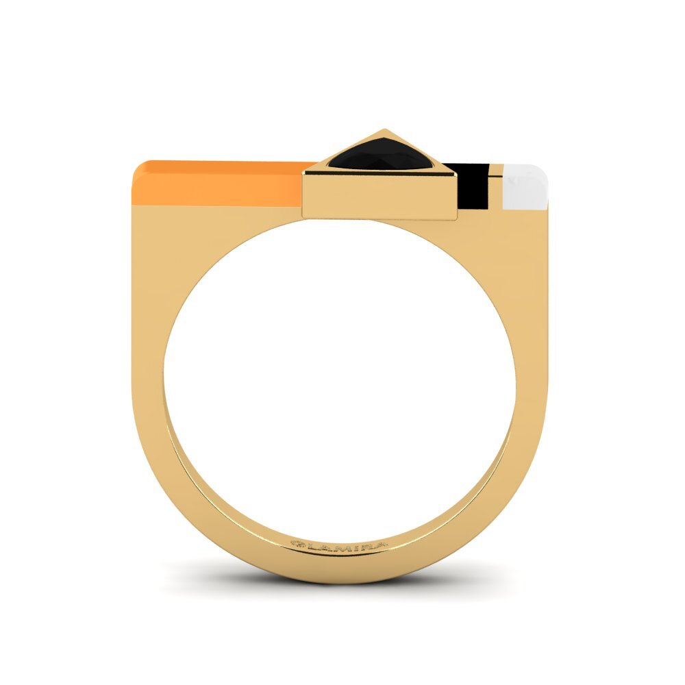 Schwarzer Onyx Ring Kaptei