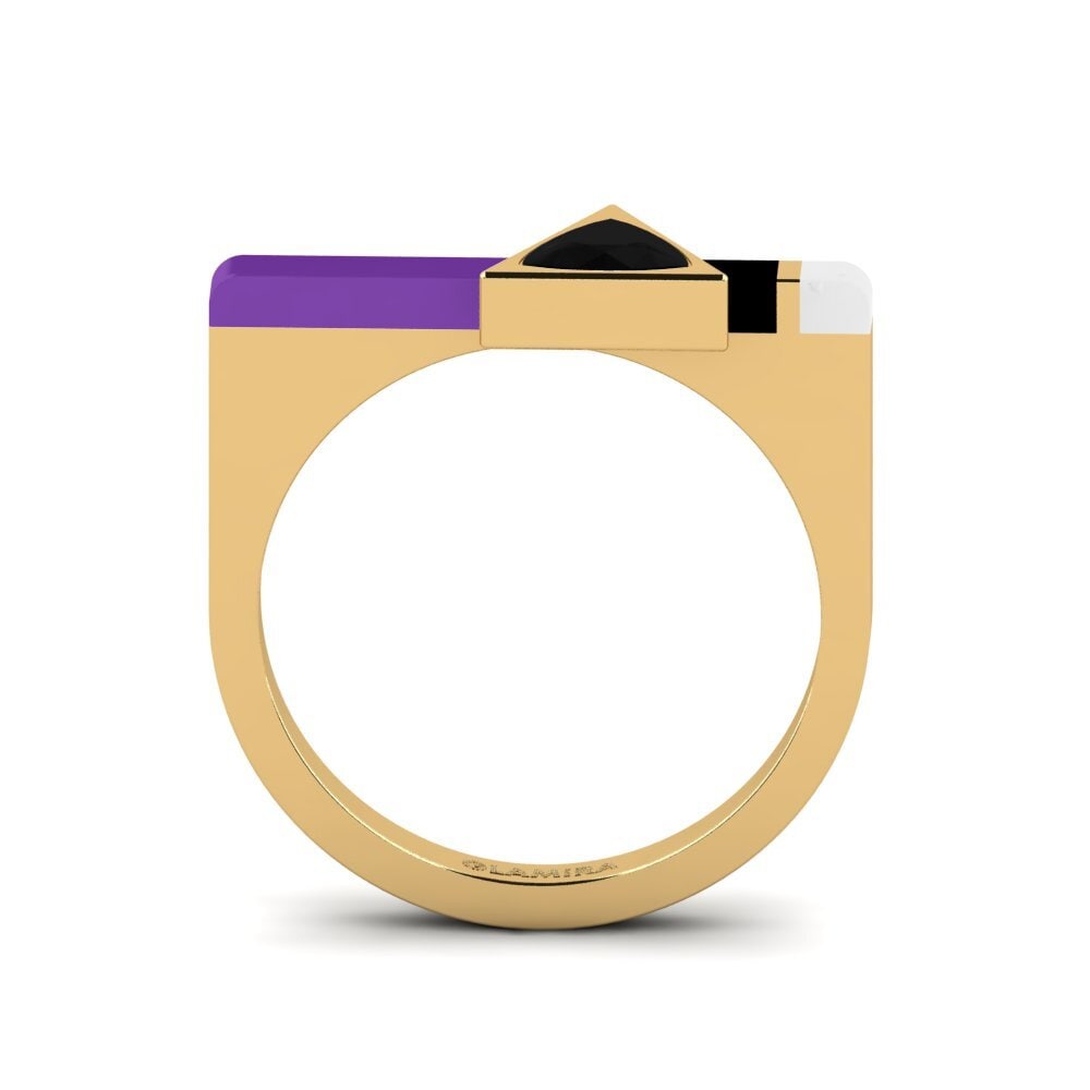 Schwarzer Onyx Ring Kaptei