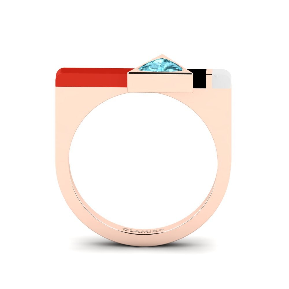 Rotgold 375 Ring Kaptei