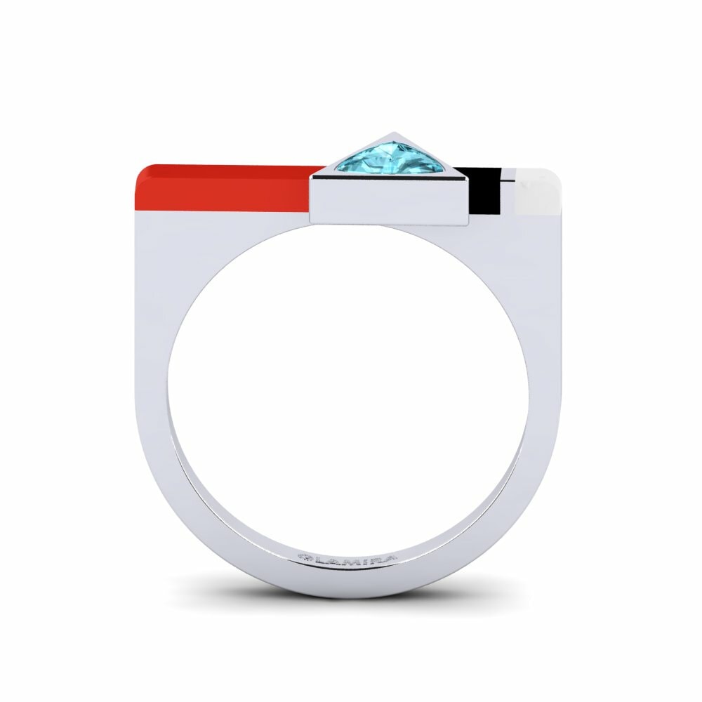 Argent Blanc Bague Kaptei