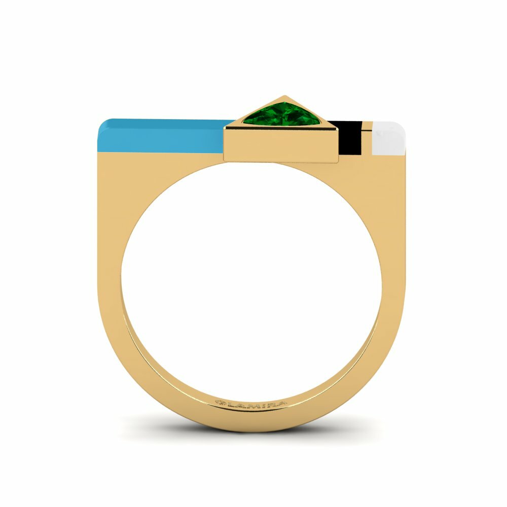 Zircone Vert Bague Kaptei